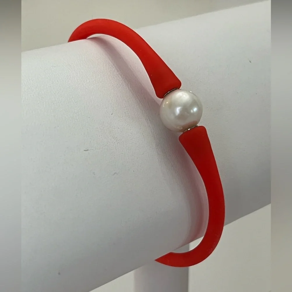 FRESH WATER PEARL | Silicone Bracelet | NEW!